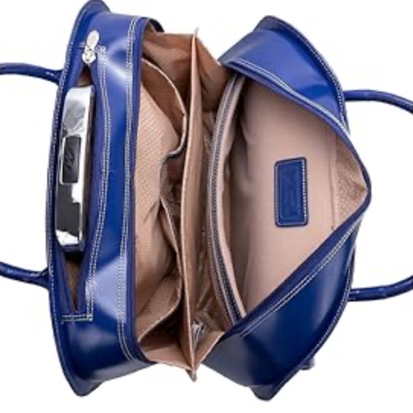 McKlein Sleek Navy Women's Laptop Bag PRELOVED - Picture 6 of 6